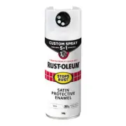 RUST-OLEUM Stops Rust Custom Spray Paint 5 in 1 Enamel 340g Satin White