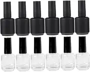 Minkissy Nail Polish Bottles Empty Set 20pcs Glass Nail Polish Bottle Refillable