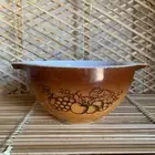 Vintage Pyrex Old Orchard Brown Cinderella 6" Mixing Bowl