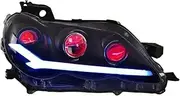 Compatible for Mark X Headlights 2004-2009 Compatible for Reiz LED Headlight DRL Hid Head Lamp Angel Eye Bi Xenon Beam Accessories