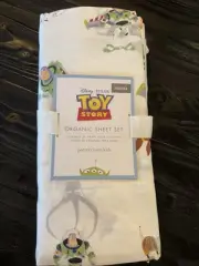 NWT Pottery Barn Kids TOY STORY Toddler Sheet Set Woody Buzz Lightyear Pixar