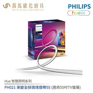 飛利浦 PHILIPS Hue 智慧照明 PH021 全彩情境Hue Play漸變全彩情境燈帶 55