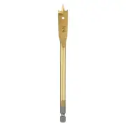 Spade Drill Bit 1/2" Paddle Flat Bits Wood Hole Cutter Gold Tone