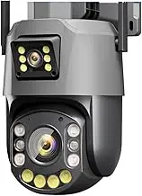 6MP 36X Optical Zoom PTZ Camera WiFi Dual Lens 4K Outdoor Surveillance Camera 495M Ultra Long IR Vision Distance(U/S,6MP Add 64G Card)