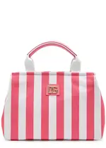 Dolce & Gabbana Kids Striped Canvas top Handle bag - Pink - One ONE