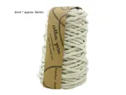 bulk 12 Macrame Cotton Yarn 36Mtrs 6mm 400G Natural Knitting