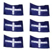 Australian Eureka Flag Stockade Southern Cross Australia Large, 3 x 5 ft ( 90 x 150 cm ) 6pcs, Flags Aussie OZ AU National Day Banner Polyester Feet