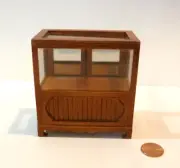 BESPAQ DOLLHOUSE MINIATURE OLDE TIME SMALL DISPLAY COUNTER 3819 new walnut