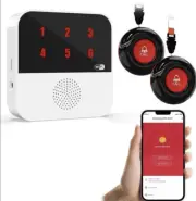 WiFi Smart Wireless Caregiver Pagers for Elderly Alert 2 SOS Buttons 1 Reciever