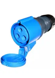 Bulk Buy 10x Garo 32 Amp 3 Pin Blue 230V Coupler Socket Female IP44 IEC CEE