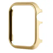 For Apple Watch Series SE 2&6&SE&5&4 40mm Mirror Hollow Watch Protective Case Gold
