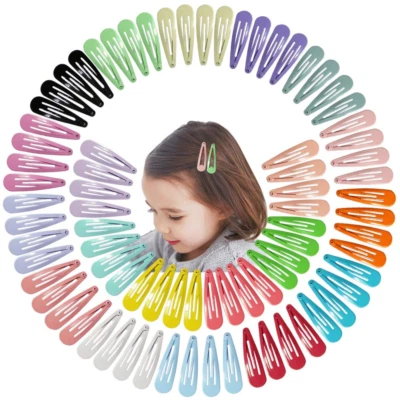 80 Pinzas para el Cabello 2 Pulgadas Metalicas Antideslizantes para Ninas Ninos