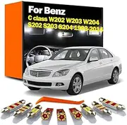 LED Interior Map Dome Reading Sun Visor Trunk Light Kit, for Mercedes Benz C Class W202 W203 W204 S202 S203 S204 Car Bulbs