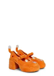 [Dolls Kill x Care Bears] Love Alot Platform Mary Janes- Orange