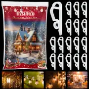 120 Pcs Christmas Light Clips & Hooks, Gutter Clips for Hanging Outdoor Holid...