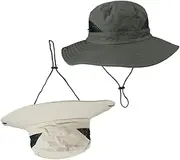 [Holibanna] Summer Hat Wide Brim Sun Hat for Women Men Outdoor for Beach and Vacation Green