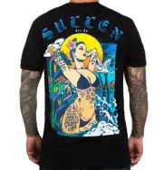 Sullen Clothing "Island Escape " Mens tee Art Collective tattoo Black