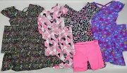 Girls Joyce Concept New York Assorted Heart Dress & Shorts 2PC Set Sizes 4- 6X