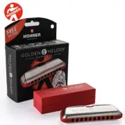 Hohner M544BX-B Progressive Golden Melody Diatonic 10 Hole Key of B Harmonica