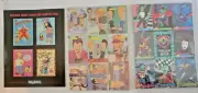 Lot 3 1995 Fleer/Skybox Uncut Promo Sheets-Beavis & Butthead-Simpsons/Reboot