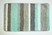 mDesign Soft Striped Microfiber Non-Slip Spa Mat - 34" x 21" New in Package
