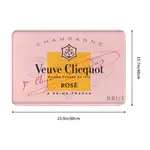 新款 VEUVE CLICQUOT 浴室法蘭絨地墊 廁所衛生間防滑腳墊 茶几門口吸水地墊 速乾進門地毯 客廳沙發臥室洗手