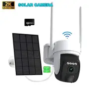 Solar Battery Powered Camera Wifi Wireless Outdoor Pan/Tilt Home Security System