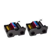 2 x Fargo 45000 Color Ribbon - YMCKO - 250 Prints Software Demo