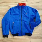 Men Polo Ralph Lauren Jacket Wind Break Fleece Lined Jacket Full Zip S