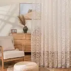 European Style Jacquard Curtain for Living Room Modern Tulle Fabrics Organza