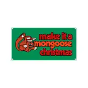 Mongoose - "Make it a Mongoose Chistmas" Banner - old school bmx