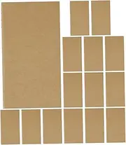 jojofuny 15pcs Portable Blank Notebooks Creative Travel Journals for Diary Writing Sketching and Idea Listing Lightweight Design for Outdoor Use Sturdy Construction