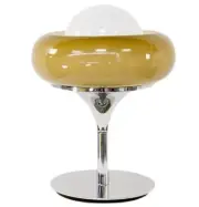 Midcentury Modern Egg Table Lamp Retro Glass Lampshade/Accent LED Lighting