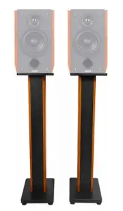 (2) 36" Bookshelf Speaker Stands For Edifier R2000DB Bookshelf Speakers