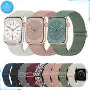 Elastic Nylon Loop Strap for Apple Watch 38mm 40mm 41mm Stretch Bracelet Band