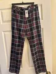 NWT J. McLaughlin Stewart Red Multi Plaid Pants 6 $238