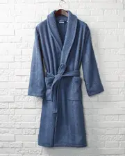 Linum Home Textiles Unisex Herringbone Weave Bathrobe
