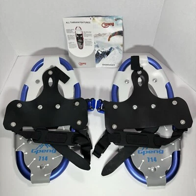 Gpeng Snowshoes for Kids and Gear up to 100lbs Light Weight Aluminum Snow Shoes