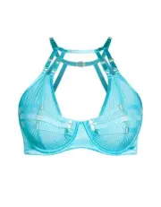 CITY CHIC Bra 22E / 44E Maudie Soft Cup Bra Lingerie Plus Size Turquoise