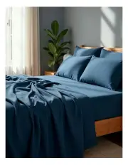 Royal Comfort Bamboo Cooling 2000TC Sheet Set King - Royal Blue