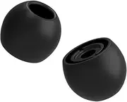 HiFiGo Divinus Velvet Silicone Earphones Ear Tips for Nozzle Size 3-5mm, Replaceable HiFi IEMs Earbuds Smoothly Deeply Eartips with 5 Size (MS(3 Pairs))