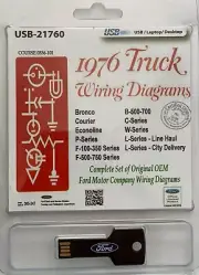 1976 Ford Truck Bronco Econoline Bus Electrical Wiring Diagrams on USB