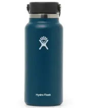 Hydro Flask Wide-Mouth Vacuum Water Bottle with Flex Cap 32 fl. oz, Indigo -New