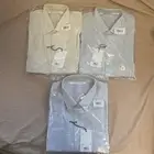 Uniqlo Lemaire Linen Cotton Shirt Set 3PCS Long Sleeve Blue Yellow Off-White L