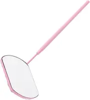 FOMIYES Eyelash Beauty Make up Mirror Salon Eyelash Extension Mirror Eyelash Prop Handheld Mirror Mini Mirror Eyelash Mirror for Practical Mirror for Lashes Glass Pink