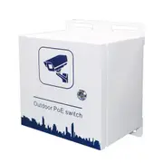 LDR Outdoor Hub, PoE Switch, Waterproof Box, IP55, Max POE 30W, 8 Port PoE, 2 SFP Ports, AC220V Main Power Input,120W DC52V, 260x280x220mm, White