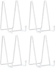 LIONWEI LIONWELI White Decorative Plate Stand Holder Picture Frame Stand Easel Display Stand