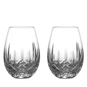 Waterford Lismore Nouveau Stemless Red Glasses, Set of 2