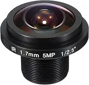 uxcell 1.7mm CCTV Camera Lens, F2.0 FPV Security Lens 5MP 185° Wide Angle Board M12 Threaded Dia for IP Camera Panoramic