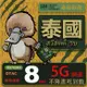 【鴨嘴獸 旅遊網卡】Travel Sim泰國8日吃到飽不降速 支援5G網速 泰國上網卡 泰國旅遊卡